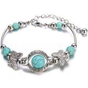 NWT silver butterfly charm bracelet